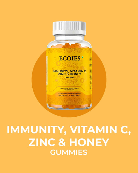 ECOIES Immunity Vitamin C, Zinc & Honey Gummies